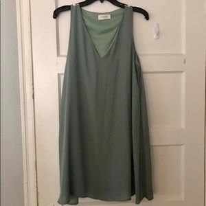 Sage swing dress